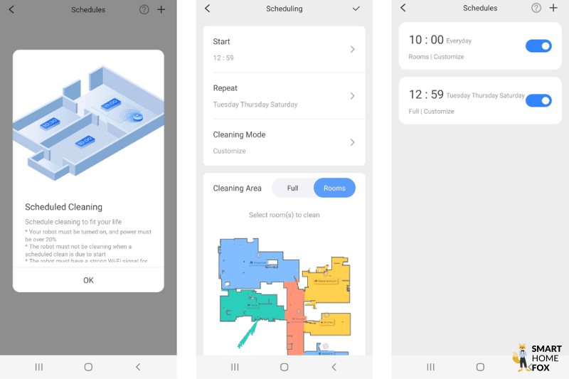 График уборки настраивается в приложении Roborock S7 Pro Ultra App